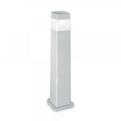 ELISA Sloupkové venkovní svítidlo, těleso plast, povch práškový lak šedá mat, difuzor sklo mat, pro LED 1x15W, GX53, 230V, IP44, tř.1. rozměry 175x175x800mm