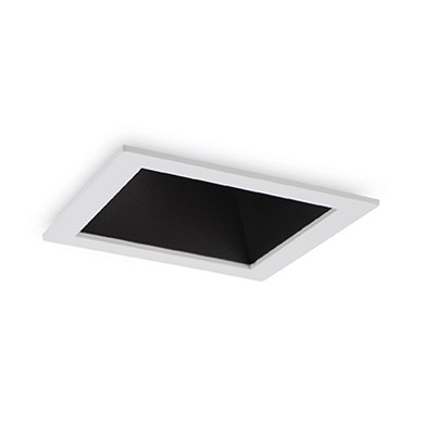 GAME SQUARE Stropní, podhledové svítidlo bodové, těleso hliník, povrch lak bílá/černá, krycí sklo čiré, LED 1x10W, teplá 3000K, 720lm, 230V, IP20, tř.2. rozměry 84x84x120mm