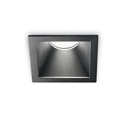 GAME SQUARE Stropní podhledové svítidlo bodové, těleso hliník, povrch dle typu, krycí sklo čiré, LED 1x10W, teplá 3000K, 720lm, 230V, IP20, tř.2. rozměry 84x84x120mm