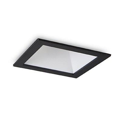 GAME SQUARE Stropní, podhledové svítidlo bodové, těleso hliník, povrch lak černá/bílá, krycí sklo čiré, LED 1x10W, teplá 3000K, 720lm, 230V, IP20, tř.2. rozměry 84x84x120mm