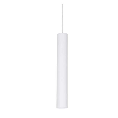 TUBE Závěsné bodové svítidlo, těleso hliník, povrch bílá, LED 11W, 1050lm, teplá 3000K, 230V, IP20, tř.1, rozměry d=60mm, h=400mm, vč závěs kabelu l=2030mm, lze zkrátit.