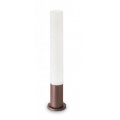EDO PT1 Sloupkové venkovní svítidlo, těleso hliník, povrch hnědá kávová, difuzor polykarbonát opál, pro LED 1x13W, GX53, 230V, IP44, tř.1, rozměry d=155mm, h=800mm