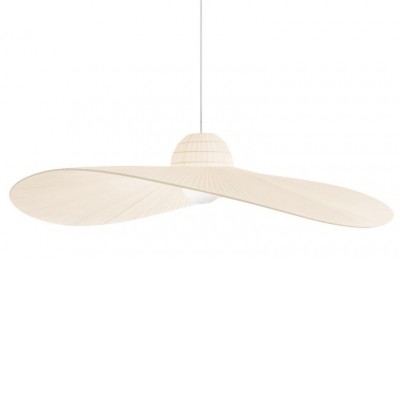 MADAME SP1 Závěsné svítidlo, lustr, základna kov, stínítko textil, povrch béžová, pro žárovku 1x60W, E27, 230V, IP20, tř.1, rozměry d=1100mm, h=300mm, vč závěs kabelu h=1115mm, lze zkrátit.