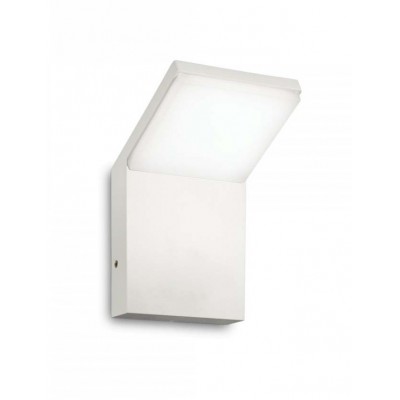 STYLE Venkovní nástěnné svítidlo, těleso hliník, povrch bílá, difuzor plast opál, LED 9W, neutrální 4000K, 750lm, 230V, IP54, tř.1, rozměry 100x170x105mm.