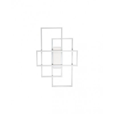 FRAME Stropní svítidlo, těleso kov, povrch bílá/černá, difuzor plast opál, LED 31W, teplá 3000K, 2700lm, 230V, IP20, tř.2, rozměry 410x625mm.