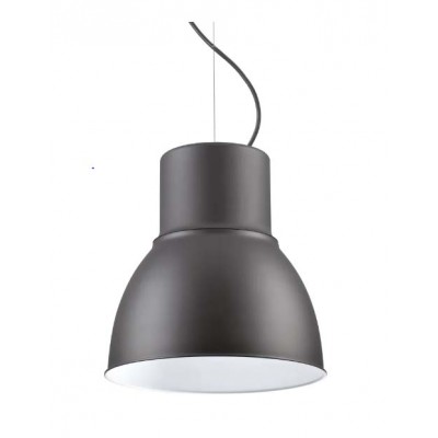 BREEZE SP1 Závěsné svítidlo, těleso kov, povrch tmavě šedá, vnitřní bílá, pro žárovku 1x60W, E27, 230V, IP20, tř.1, rozměry d=465mm, vč lankového závěsu l=2485mm, lze zkrátit