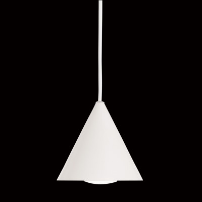 A-LINE SP1 D13 BIANCO Závěsné svítidlo, základna a stínítko kov, povrch bílá, pro žárovku 1x28W GU10, ES50, 230V, IP20, rozměry stínítko d=130mm, v=115mm, vč záv kabelu l=2265mm