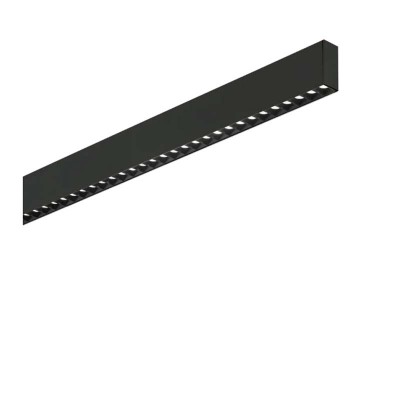 STEEL Stropní, nebo závěsné svítidlo, buňkové, těleso hliníkový profil, černá / bílá, LED 36W, teplá 3000K/3000lm, nebo neutrální 4000K/3200lm, vyzař úh 60°, UGR<16, Ra90, 230V, IP20, 1070x35x80mm, svítí nahoru/dolů.