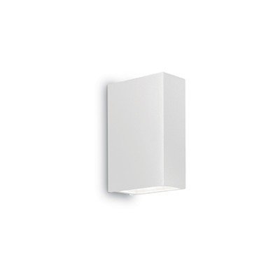 TETRIS Nástěnné venkovní svítidlo, těleso hliník, povrch bílá, difuzor sklo čiré, pro žárovku 2x15W, G9, 230V, IP44, tř.1, rozměry 40x130x90mm, svítí nahoru/dolů
