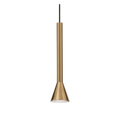 DIESIS Závěsné svítidlo, lustr, těleso kov, povrch mosaz, LED 7W, 500lm, teplá 3000K, 230V, IP20, tř.2, rozměry d=60mm, h=255mm, vč závěs kabelu l=2430mm, lze zkr.