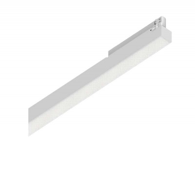 DISPLAY UGR Svítidlo do 3F lišty, těleso hliník, povrch bílá, dif. plast opál, LED 14W, 1750lm, teplá 3000K, vyzař. úhel 70°, UGR<22, Ra90, 230V, IP20, rozměry 535x71x32mm.