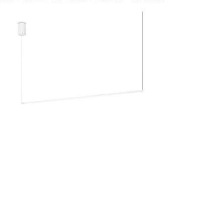 ESSENCE Závěsné svítidlo, základna kov, povrch bílá, difuzor plast opál, LED 19W, 2300lm, teplá 3000K, 230V, IP20, rozměry d=15mm, l=1260mm, vč. závěs. kabelů l=1500mm, lze zkrátit.