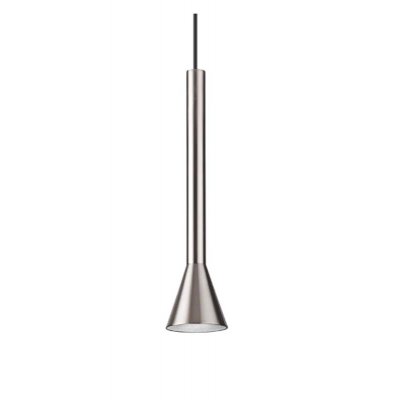 DIESIS Závěsné svítidlo, lustr, těleso kov, povrch nikl, LED 7W, 500lm, teplá 3000K, 230V, IP20, tř.2, rozměry d=60mm, h=255mm, vč závěs kabelu l=2430mm, lze zkr.