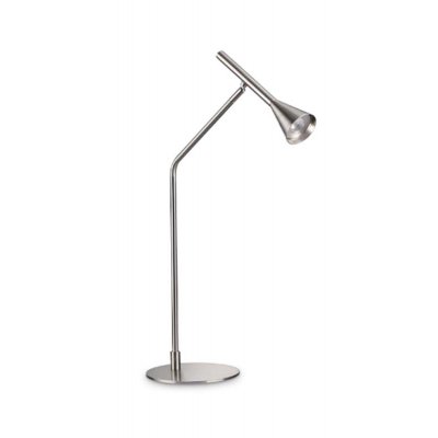 DIESIS Stolní lampa, nastav. směr svícení, materiál kov, povrch nikl, LED 6,5W, 500lm, teplá 3000K, dotyk. stmívání, 230V, IP20, tř.2, rozměry d=190mm, h=655mm.