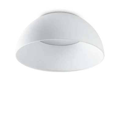 COROLLA Stoprní přisazené svítidlo SYMETRICKÉ, těleso kov, povrch bílá, difuzor plast opál, LED 24W, 2750lm, teplá 3000K, 230V, IP20, tř.2, rozměry d=350mm, h=160mm.