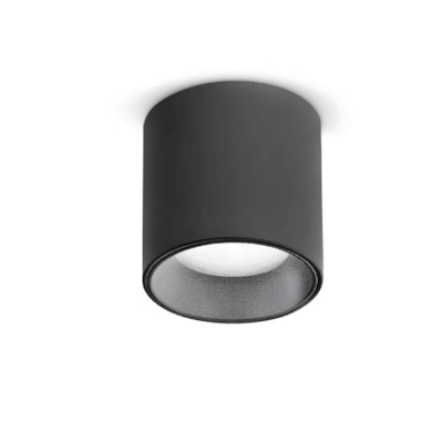 NITRO DOP Stropní, přisazené bodové svítidlo, těleso hliník, povrch černá/bílá, LED 4W, 290lm,  teplá 2700K, vyzař. úhel 40°, Ra90, 230V, IP20, rozměry d=40mm, h=52mm.