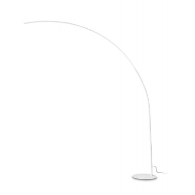 COMET Stojací lampa, těleso kov, povrch bílá, difuzor plast opál, LED 30W, 2850lm, teplá 3000K, dotyk stmívání, 230V, IP20, tř.2, rozměry 2000x2100mm.