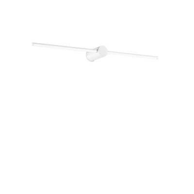 FILO Nástěnné svítidlo, základna kov, povrch bílá, difuzor plast opál, LED 13W, 1400lm, teplá 3000K, 230V, IP20, tř.2, rozměry 750x55x110mm, svítí dolů.