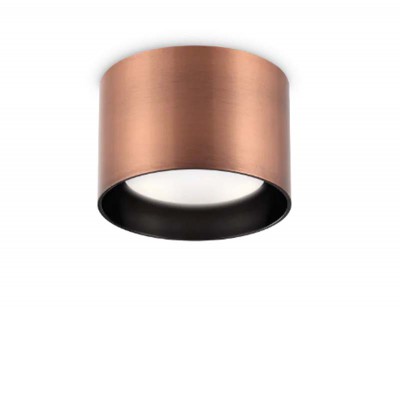 SPIKE Stropní, přisazené, svítidlo, těleso hliník, povrch měď, pro žárovku 1x15W, GX53, 230V, IP20, rozměry d=100mm, h=65mm.