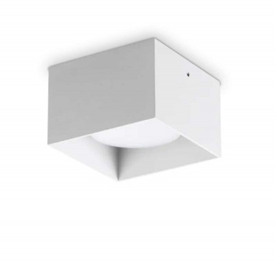 SPIKE Stropní, přisazené, svítidlo, těleso hliník, povrch bílá, pro žárovku 1x15W, GX53, 230V, IP20, rozměry 100x100x65mm.