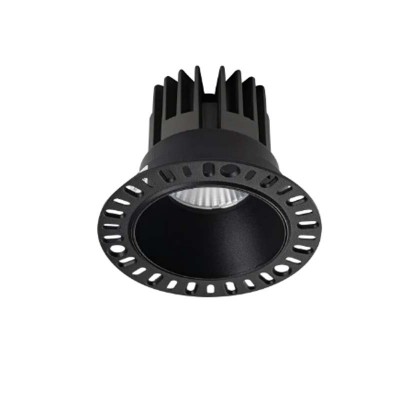 GAME TRIMLESS ROUND Stropní podhledové svítidlo bodové bezrámečkové, těleso hliník, povrch bílá/černá, LED 11W, 950lm, teplá 3000K, Ra90, 230V, IP40, rozměry d=100mm, h=77mm.