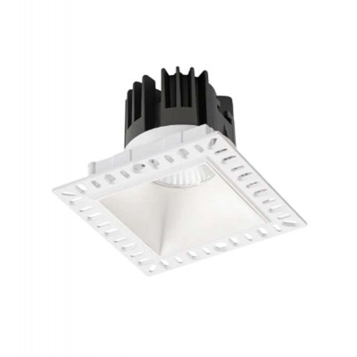 GAME TRIMLESS SQUARE Stropní podhledové svítidlo bodové bezrámečkové, těleso hliník, povrch bílá, LED 11W, 950lm, teplá 3000K, Ra90, 230V, IP40, rozměry 100x100x77mm.