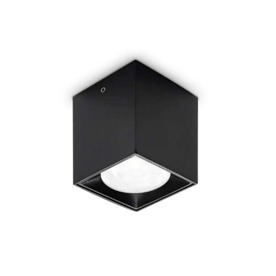 NITRO DOT Stropní, přisazené bodové svítidlo, těleso hliník, povrch černá/bílá, LED 5W, 370lm, teplá 3000K, vyzař. úhel 40°, Ra90, 230V, IP20, rozměry 42x42x52mm.