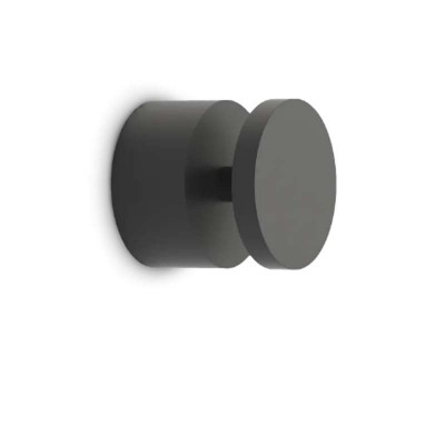 TOFFEE Venkovní nástěnné svítidlo, nepřímé svícení, těleso hliník, povrch černá, LED 8W, 800lm, teplá 3000K, 230V, IP65, tř.1, rozměry d=80mm, h=77mm.