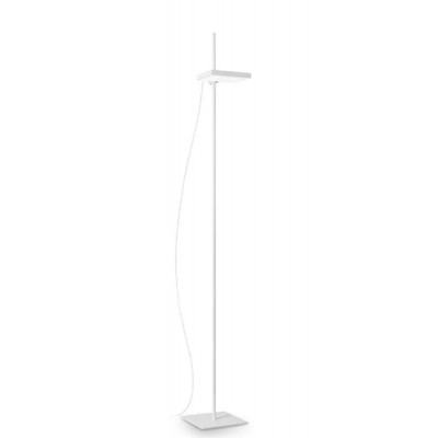 LIFT Stojací lampa, nastav. směr svícení, těleso kov, povrch bílá, difuzor plast opál, LED 17W, 1950lm, teplá 3000K, 230V, IP20, tř.2, rozměry 200x150mm, h=1800mm.