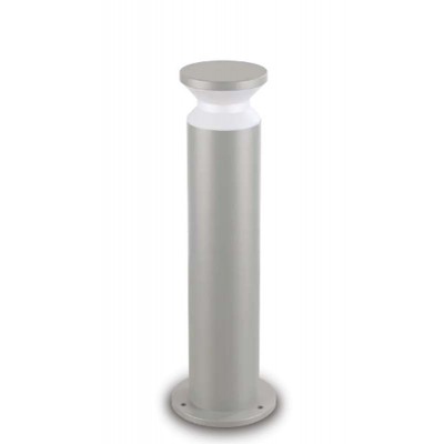 TORRE Sloupkové venkovní svítidlo, těleso hliník, povrch šedá, difuzor plast opál, pro žárovku 1x15W, E27, 230V, IP65, tř.1, rozměry d=180mm, h=600mm.