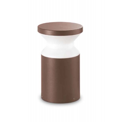 TORRE Sloupkové venkovní svítidlo, těleso hliník, povrch kávová, difuzor plast opál, pro žárovku 1x15W, E27, 230V, IP65, tř.1, rozměry d=140mm, h=220mm.