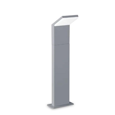 STYLE Sloupkové svítidlo, exteriérové, těleso hliník, povrch světle šedá, difuzor plast opál, LED 8,5W, 1050lm, neutrální 4000K, 230V, IP54, tř.1, rozměry 139x1000x125mm.