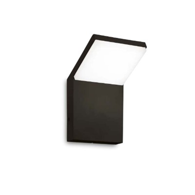STYLE Venkovní nástěnné svítidlo, těleso hliník, povrch černá, difuzor plast opál, LED 8,5W, 950lm, teplá 3000K, 230V, IP54, tř.1, rozměry 100x165x105mm.