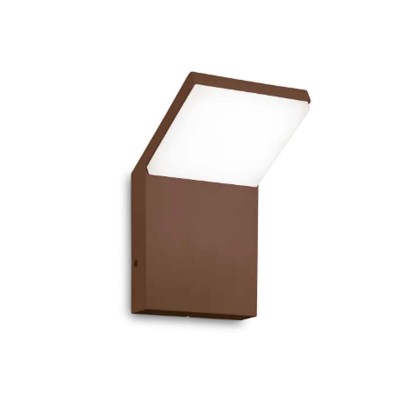 STYLE Venkovní nástěnné svítidlo, těleso hliník, povrch kávová, difuzor plast opál, LED 8,5W, 1050lm, neutrální 4000K, 230V, IP54, tř.1, rozměry 100x165x105mm.