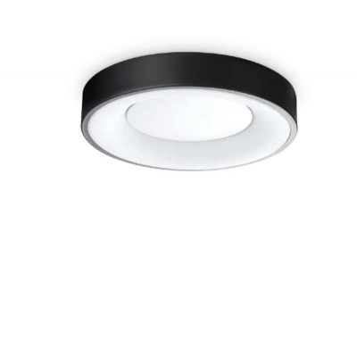 PLANET Stropní přisazené svítidlo, těleso hliník, povrch bílá/černá, difuzor plast opál, LED 15W/1350lm, 20W/1850lm, 25W/2250lm, 29W/2650lm, teplá 3000K, 230V, IP20, tř.2, rozměry dle typu.
