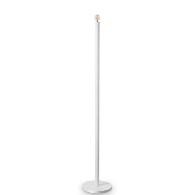 MIX UP Stojací lampa, těleso kov, povrch bílá, pro žárovku 1x60W, E27, 230V, IP20, tř.2, rozměry d=300mm, h=1695mm.