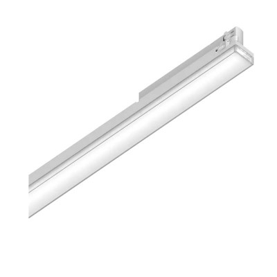 DISPLAY WIDE Svítidlo do 3F lišty, těleso hliník, povrch bílá, dif. plast opál, LED 40W, 5050lm, neutrální 4000K, vyzař. úhel 125°, Ra90, 230V, IP20, rozměry 1125x58x32mm.