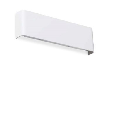 DELTA Nástěnné svítidlo, základna kov, povrch bílá, difuzor plast opál, LED 14W, 1550lm, teplá 3000K, Ra90, 230V, IP20, tř.1, rozměry 410x90x35mm, svítí nahoru/dolů.