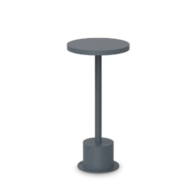 TOFFEE Stolní venkovní lampa, těleso hliník, povrch černá antracit, difuzor plast opál, LED 11W, 1200lm, teplá 3000K, nabíjení USB-C, výdrž cca 4 hodiny, IP65, rozměry d=160mm, h=250mm.