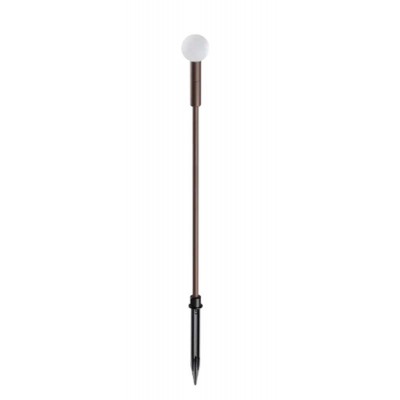 TWIGGY Sloupkové venkovní svítidlo, těleso hliník, povrch černá/kávová, difuzor plast opál, LED 1,5W, 130lm, teplá 3000K, 350mA, IP65, tř.3, rozměry dle typu, s bodcem do záhonu.