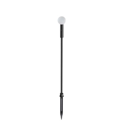 TWIGGY Sloupkové venkovní svítidlo, těleso hliník, povrch černá, difuzor plast opál, LED 1,5W, 130lm, teplá 3000K, 350mA, IP65, tř.3, rozměry d=45mm, h=900mm, s bodcem do záhonu.