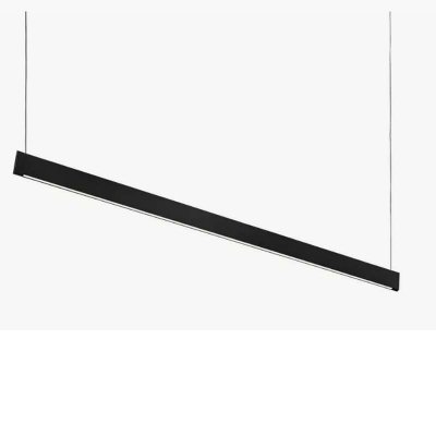 STEEL SLIM Závěsné svítidlo, těleso hliník, povrch bílá/černá, dif plast opál, LED 35W, 2900lm, teplá 3000K, vyzař. úhel 110°, 230V, IP20, tř.1, UGR<19, rozměry 1200x95x9mm, vč lankového závěsu l=1600mm lze zkrátit.
