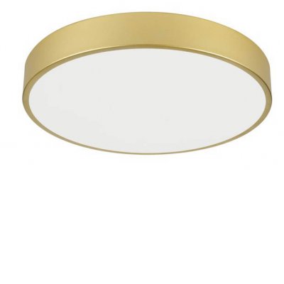 SEMPLICI Stropní svítidlo, kov, zlatá mat, difuzor opál, LED 60W 4500 lm, dálk ovl. Beacon (včetně), nebo telefon TUYA WiFi, stmívatelné,  nast CCT  teplá 3000K - denní 6500K, Ra80, 230V, IP20, d=600mm, h=55mm