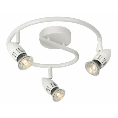 CARO-LED Stropní svítidlo bodové, nastavitelný směr svícení, těleso kov, povrch lak bílá, LED 3x5W, GU10, teplá 2700K, 350lm, 230V, IP20, tř.1, rozměry 310x310x130mm, vč.sv.zdr.