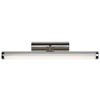 BELPA-LED Nástěnné svítidlo, těleso kov, povrch chrom stříbrná lesk, difuzor plast opál, LED 1x11W, neutrál 4000K, 700lm, 230V, do koupelny IP44, tř.2. rozměry 372x100x76mm