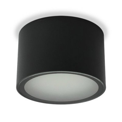 MEDO S IP54 Stropní přisazené svítidlo, těleso hliník, povrch šedočerná antracit, difuzor sklo opál mat, pro LED 11W, GX53, Ra80, 230V, IP54, tř.2, d=100mm, h=65mm