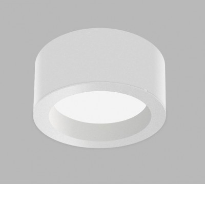 KAPA Stropní, přisazené svítidlo, těleso kov, povrch bílá, dif plast opál, LED 12W, 1350lm, přepín. CCT teplota teplá 3000K-neutrální 4000K, stmív. TRIAC, 230V, IP20, rozměry d=145mm, h=95mm.