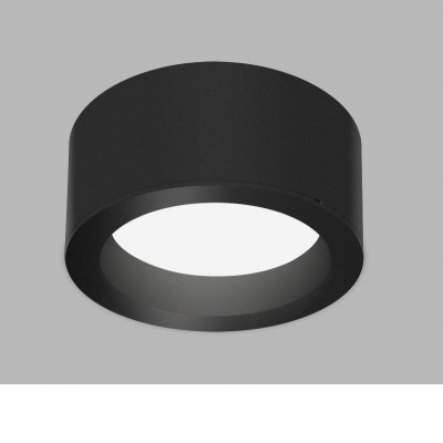 KAPA Stropní, přisazené svítidlo, těleso kov, povrch černá/bílá, dif plast opál, LED 12W/25W, přepín. CCT teplota teplá 3000K-neutrální 4000K, stmív. DALI-PUSH/TRIAC/RF/Casambi dle typu, 230V, IP20, rozměry dle typu.