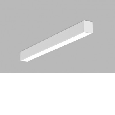 NOLI Stropní, přisazené svítidlo, těleso kov, povrch bílá, LED 30W, 3300lm, přepín. CCT teplota teplá 3000K-neutrální 4000K, stmív. TRIAC, vyzař. úhel 110°, 230V, IP20, rozměry 70x59mm l=900mm.