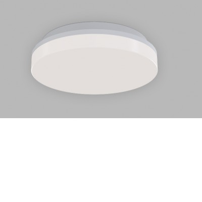 ROUND Stropní přisazené svítidlo, kruhové, těleso plast bílá, difuzor plast opál, LED 15W/1500lm, 23W/2300lm, 38W/3800lm, přepín. nast. teplota CCT teplá 3000K-neutrální 4000K, Ra90, 230V, IP54, rozměry dle typu.